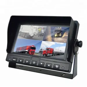 Heavy Duty 12V/24V 2CH/4CH New A Panel 7inch Android LCD TV Monitor Car