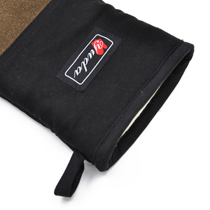 Gants de four en cuir résistants à la chaleur-mitaines de cuisson antidérapantes pour <span class=keywords><strong>cuisine</strong></span> boulangerie micro-ondes cuisson barbecue professionnel - Product Image 4