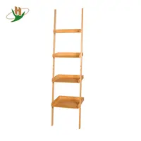4 tiers eco vriendelijke badkamer hout bamboe ladder plank voor handdoek