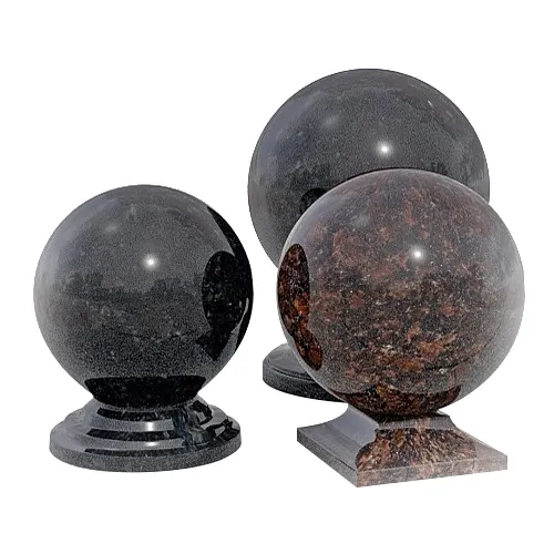 Boules de granit polies flammes, en pierre naturelles, rouge, gris, noir, labradorite, vente en gros directement de l'usine