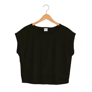 중국 제조 업체 민소매 짧은 빈 티셔츠 폴리 에스터 싱글 저지 여성 자르기 탑 T 셔츠