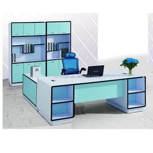 Si mescolano mobili per ufficio scrivania per salone di bellezza spazio per tipo di colore Puro cielo blu
