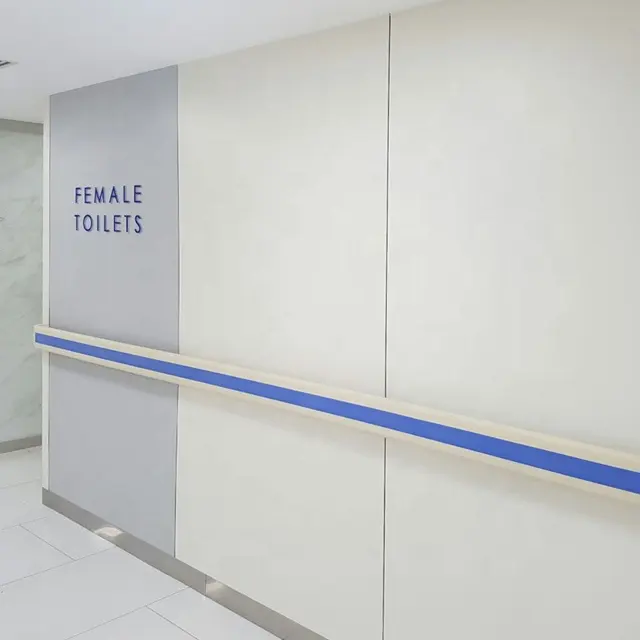 DEBO decorative wall panel hpl hospital hygienic wall panel