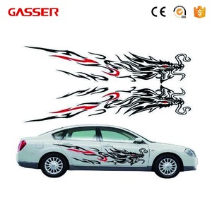 Autocollants de voiture populaires en vinyle mat à motif de dessin animé, imperméables, à forte adhérence, <span class=keywords><strong>Gasser</strong></span> JS--CS0719, impression numérique pour poignée de porte et carrosserie - Product Image 6