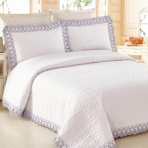 KOSMOS Ropa de cama Polialgodón Bordado 3 piezas Artículos para el hogar Colcha acolchada - Product Image 3