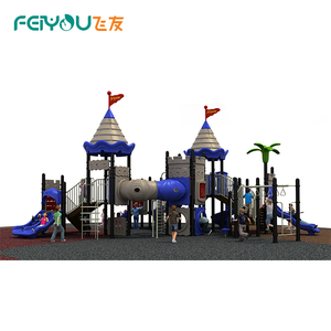 FEIYOU-Equipo de tobogán de plástico para niños de preescolar, parque infantil al aire libre - Product Image 4