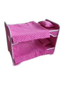 <span class=keywords><strong>18</strong></span> pollici rosa bambole letto a castello con Polycotton & materiale di cartone per case delle bambole - Product Image 6