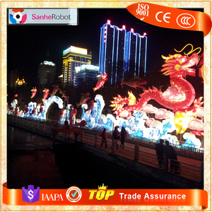 Customed-Fait le travail manuel Soie chinois <span class=keywords><strong>dragon</strong></span> lanterne - Product Image 2