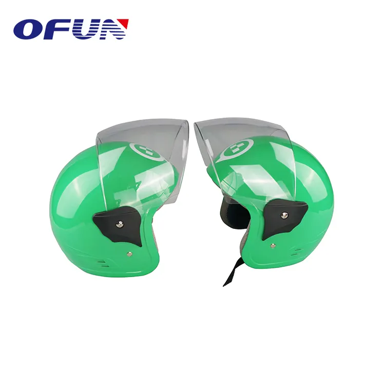 Kathofun — casque de moto demi-visage, pliable, nouveau Style populaire, couleur verte