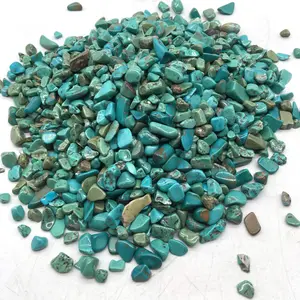 Wholesale Semi Precious Stone Blue Turquoise Tumbled Stone Small Crystal Stone