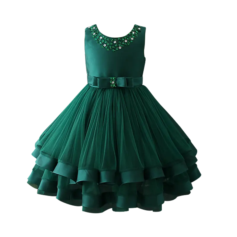 Último diseño vestido de noche de fiesta vestidos 9 años de edad las niñas