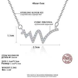 Nuova moda di CZCITY modelli di esplosione coreana da donna collana girocollo in argento Sterling 925 Super Flash CZ con diamanti <span class=keywords><strong>antiallergici</strong></span> w - Product Image 2