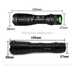 Khẩn Cấp Sử Dụng 1100 Lumen <span class=keywords><strong>UV</strong></span> <span class=keywords><strong>LED</strong></span> Có Thể Sạc Lại Nhôm Không Thấm Nước Torch 10W T6 <span class=keywords><strong>Zoom</strong></span> Ánh Sáng Mạnh Mẽ Đèn Pin Chiến Thuật - Product Image 5