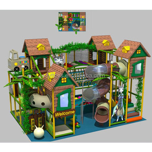 Aire de jeu Happy zone pour enfants, en bois, équipement d'intérieur, terrain de jeux utilisé, diapositives, 1 pièce - Product Image 2