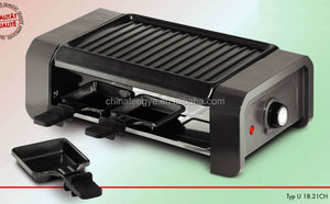 8 <span class=keywords><strong>Raclette</strong></span> <span class=keywords><strong>Table</strong></span> Grill Électrique Intérieur/Extérieur En Acier Au Carbone BBQ Grill Pan US Plug pour Usage Domestique - Product Image 6