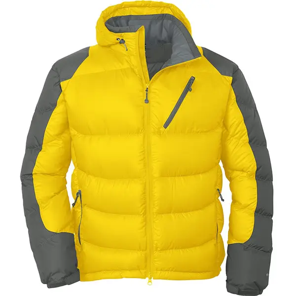 OEM service hot sale yellow warm men down jacket