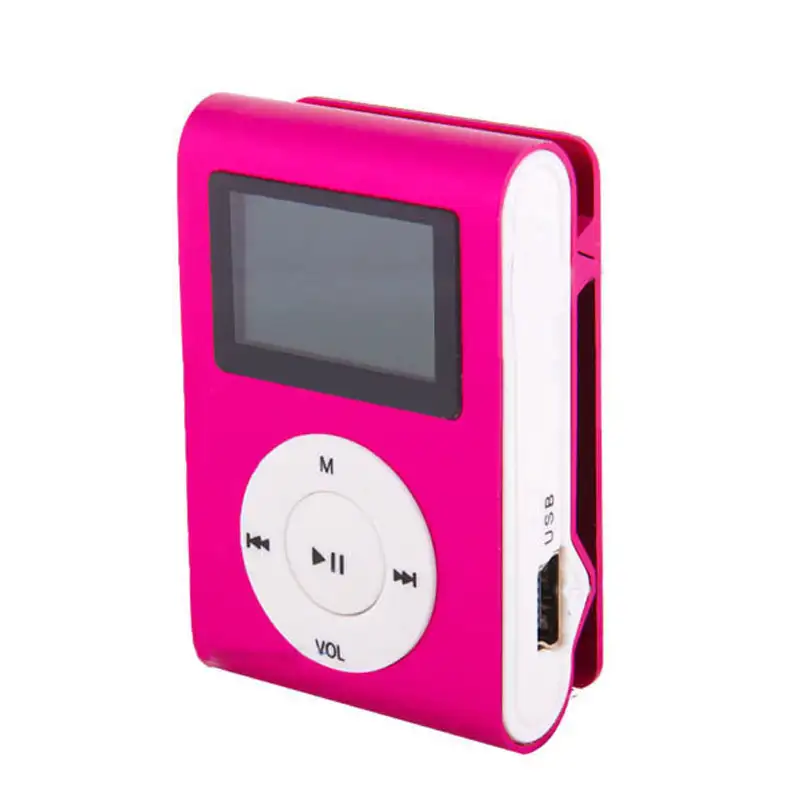 Accesorios Para Celulares Bf reproductor de vídeo MP3 Mini reproductor de MP3 Clip deportes reproductor de música MP3 con pantalla LCD