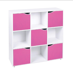 9 Würfel 5 Türen 4 Offene Würfel Bücherregal Office Home Storage Bücherregal aus Holz