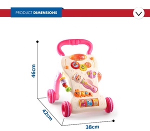 2022 Multifunction Simple Baby <strong>Walkers</strong> for Kids Babies Strollers Boy Girl <strong>pink</strong> Pram Car Musical Toy with Microphone and Music - Product Image 5