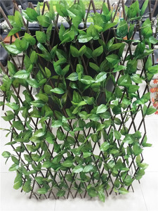 Valla de Jardín Artificial de Plástico, Valla de PVC, Valla de <span class=keywords><strong>Madera</strong></span>, Plantas de Plástico para Jardín, Plantas Artificiales, <span class=keywords><strong>Enrejado</strong></span> de <span class=keywords><strong>Madera</strong></span> para Decoración de Jardín - Product Image 2