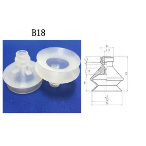 Ventosa de vacío de silicona de goma compacta y de alto rendimiento para uso industrial