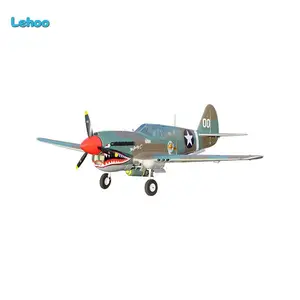 Avião de guerra elétrico styroespam, P-40 maior escala, rc, aviões feitos na china