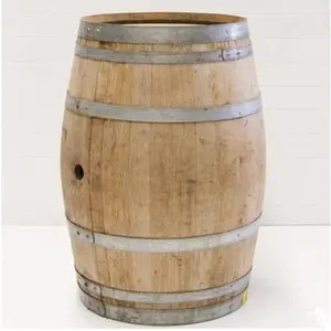 Barril de carvalho branco para envelhecimento, barril de uísque, borboa, vinho, cider, cerveja