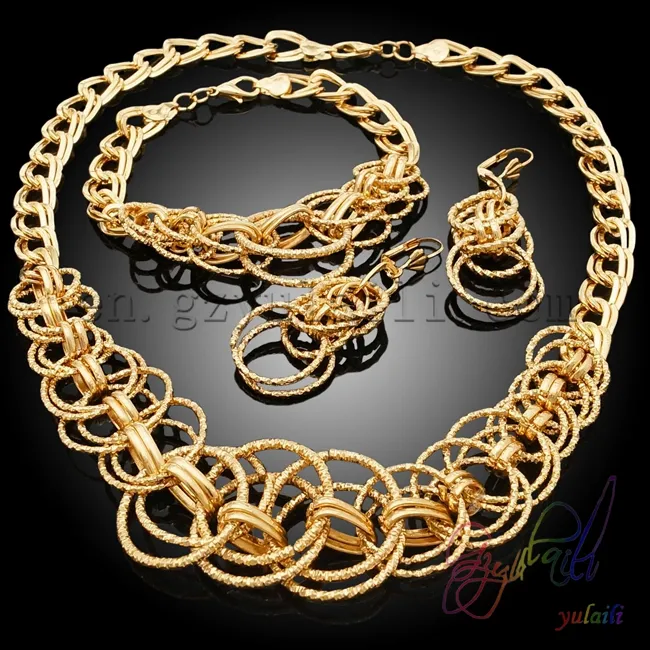 Modo all'ingrosso dubai set di gioielli in oro 18 carati oro mangalsutra disegni