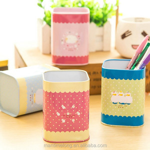 Dễ Thương Kawaii Ít Cừu Tinplate Bút Chì Chủ Bút Hộp Trường Hợp Con Heo Đất Ngân Hàng Tiền Lưu Trữ Trẻ Em Món Quà Sinh Nhật - Product Image 1