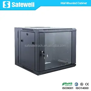 Safewell SMB6509 19 Inch 550 Sâu 9U Bao Vây Đôi Phần Tường Rack Gắn