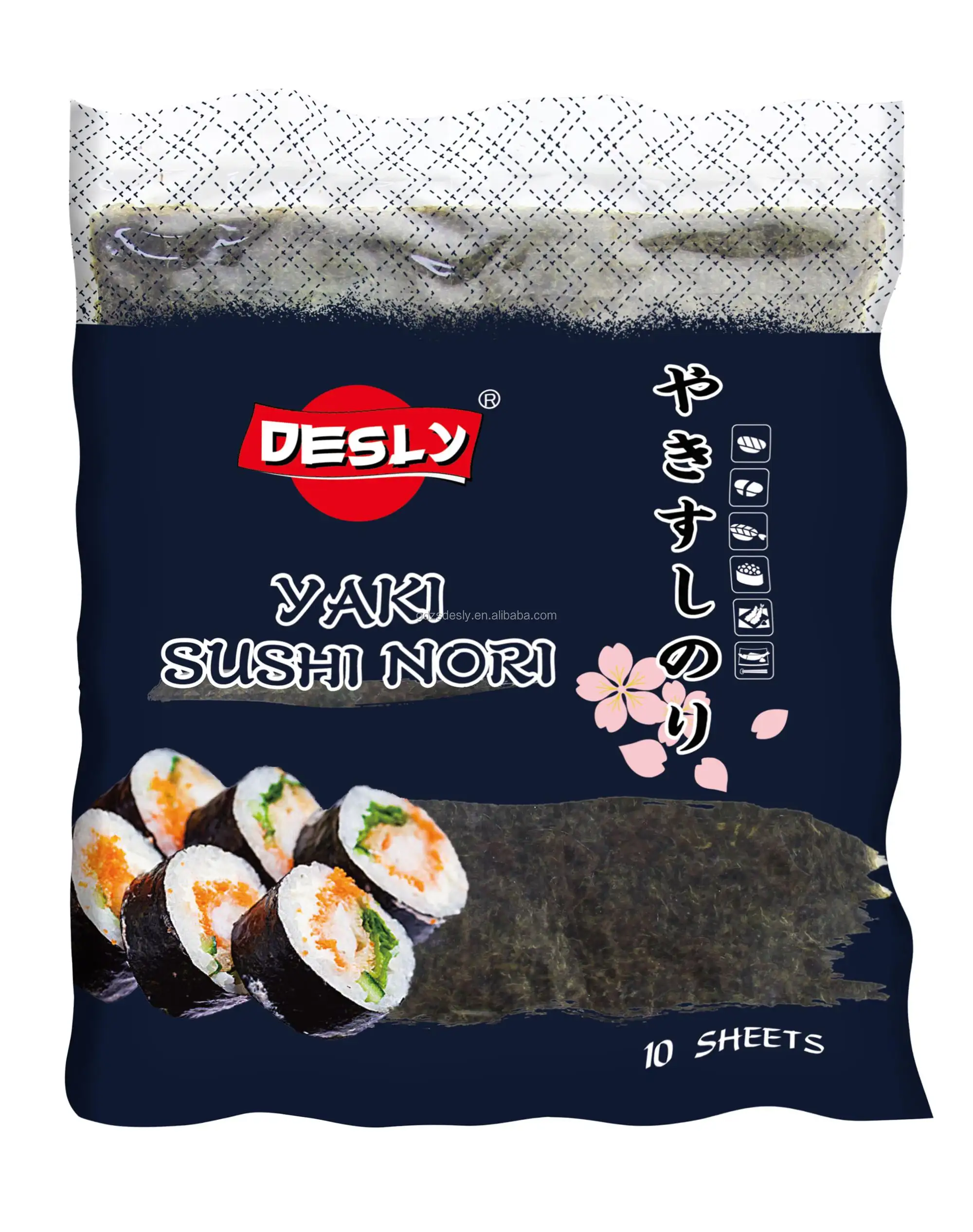 Japanse Bulk Groothandel Oem Fabriek Yaki Geroosterde Zeewier Sushi Nori