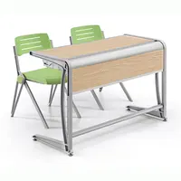 Nueva estructura de aluminio, muebles escolares, mesa y silla universitaria