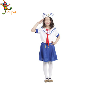 PGCC2933 Venta caliente poco niñas vestido lindo marinero traje Cosplay fiesta de disfraces para los niños - Product Image 2