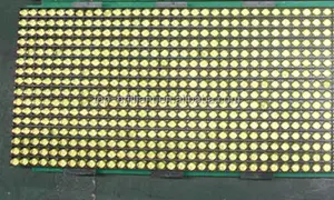 P6, P7.62 semi outdoor / indoor ámbar / amarillo módulo led de color 244 x 122 mm para bus pantalla led muestra