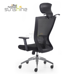 <span class=keywords><strong>Chaise</strong></span> <span class=keywords><strong>de</strong></span> <span class=keywords><strong>bureau</strong></span> pivotante en maille avec protection à dossier haut Sunshine avec modèle LS-121A-1 en tissu plastique au design moderne - Product Image 2