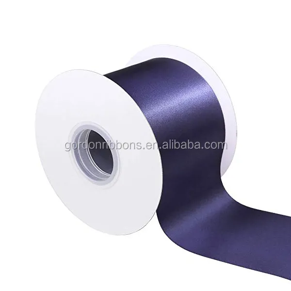 wholesale custom cheap personalize black satin ribbon 1/4"