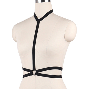 Hot <span class=keywords><strong>pastel</strong></span> <span class=keywords><strong>Goth</strong></span> fetiche collar strappy underbust vinculante arnés sujetador calidad arnés sexy bondage Lencería Top O0058 - Product Image 2