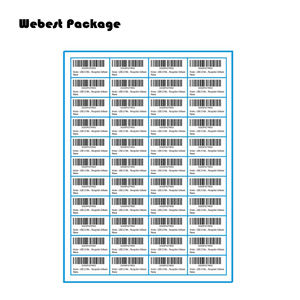 Étiquettes <span class=keywords><strong>Amazon</strong></span> FBA, 44 étiquettes sur une <span class=keywords><strong>feuille</strong></span> A4, 48,5 mm x 25,4 mm, papier mat pour imprimantes jet d'encre ou laser, agent de service <span class=keywords><strong>Amazon</strong></span> - Product Image 2