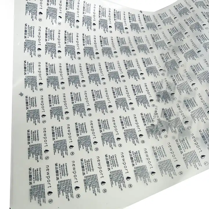 Durable Screen Printing Tagless Labels , Custom Printed Fabric