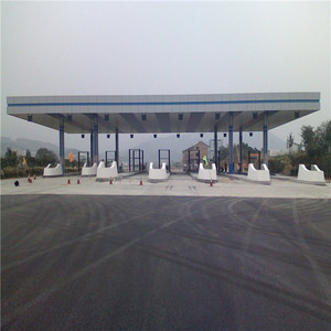 हल्के वजन एल्यूमीनियम पैनल क्लैडिंग अंतरिक्ष फ्रेम स्टील संरचना टोल स्टेशन चंद। - Product Image 6