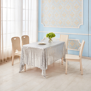 Accueil Parti Décoration De Mariage <span class=keywords><strong>Table</strong></span> Coureurs Ciel <span class=keywords><strong>Bleu</strong></span> Sequin Chemins De <span class=keywords><strong>Table</strong></span> En Satin De Jute - Product Image 5