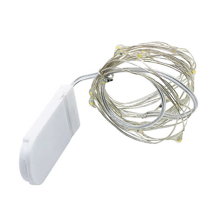 CR2032 Cell Button Batterie betriebene Mini Micro LED Lichterketten Kupferdraht Sternenlicht