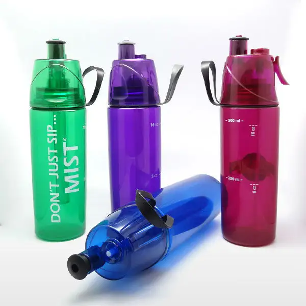 750 미리리터 BPA 무료 음료 스프레이 물 병/플라스틱 마시는 물 프로모션/스포츠 물 병 스프레이