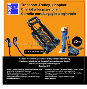 Bungee kordon sırt çantası alışveriş sepeti ile kompakt hafif Premium alışveriş sepeti seyahat arabası taşıma-market arabası katlanır