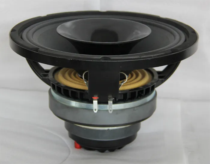 Speaker Profesional Bingkai Hitam Aluminium Kertas Kerucut Tidak Ditekan Magnet Ganda 10 Inci Speaker Sistem PA,