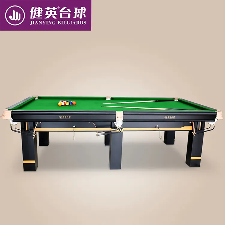 Modern çoklu oyun katı ahşap uluslararası ahşap 9 Ft bilardo masa uzun hizmet ömrü ile