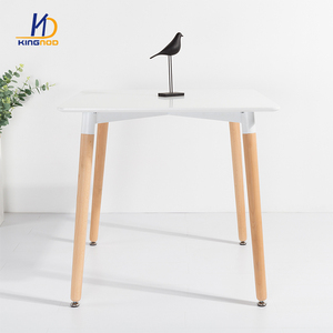 KINGNOD Contemporary <strong>Kitchen</strong> Furniture Solid Wood MDF <strong>Square</strong> Dining <strong>Table</strong> - Product Image 4