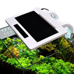 Vierkant mini aquarium van acryl, kubusvormig met led-verlichting - Product Image 4