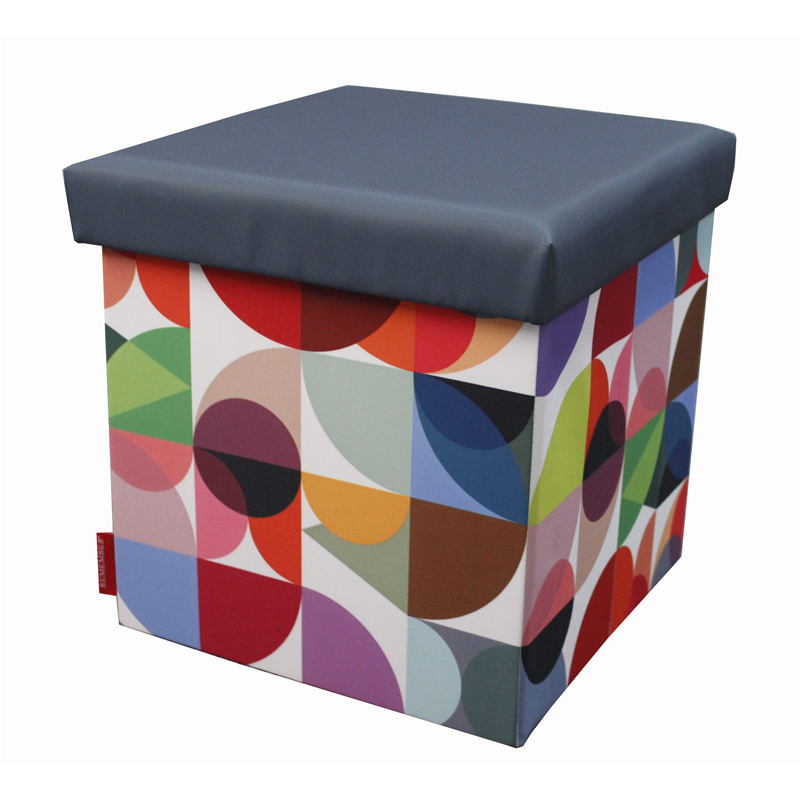 Grande qualité pliable rectangle triangle pouf