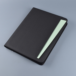 Custom Executive Zippered <strong>A4</strong> Padfolio Pu Leather <strong>Portfolio</strong> with Power Bank - Product Image 4